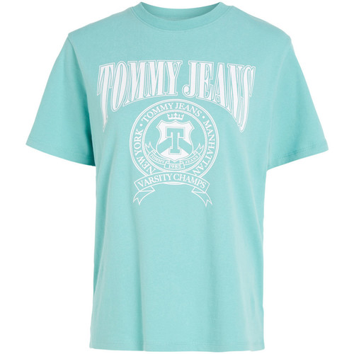 Vêtements Femme T-shirts Waves manches courtes Tommy Jeans 144488VTPE23 Vert