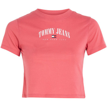 Vêtements Femme T-shirts voight courtes Tommy Jeans 144490VTPE23 Rose