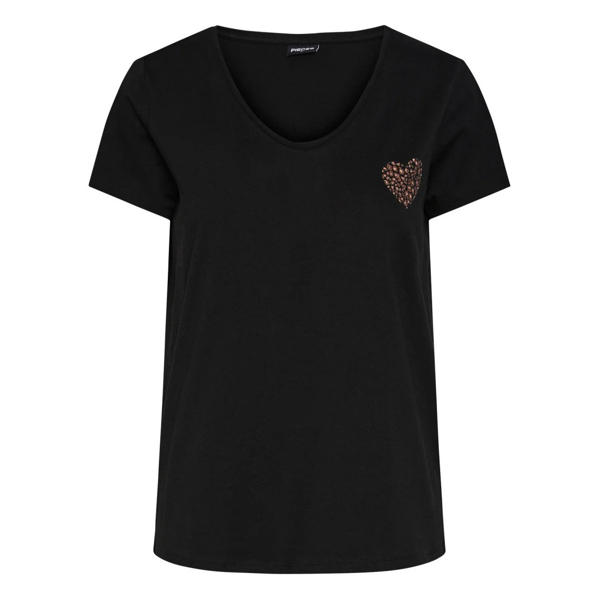 Vêtements Femme T-shirts manches courtes Pieces 147876VTPE23 Noir
