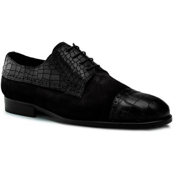 Chaussures Homme Richelieu Andrés Machado 18334-CROCO Noir