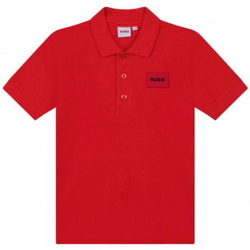 Vêtements Enfant T-shirts & Polos BOSS Polo Junior rouge  G25111/990 - 12 ANS Rouge