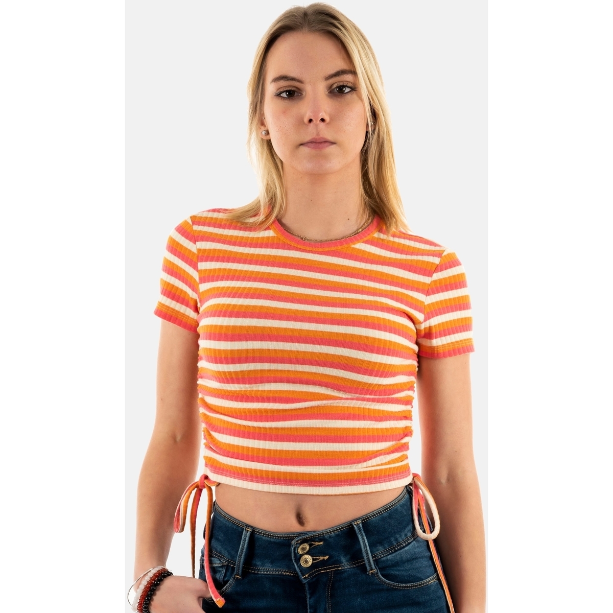 Vêtements Femme T-shirts manches courtes Only 15284982 Orange
