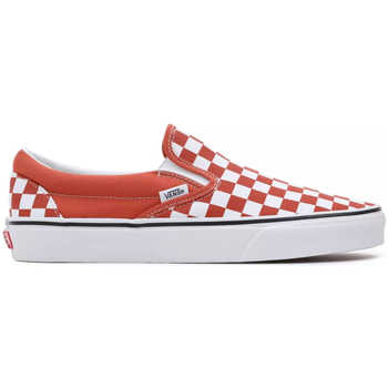 Chaussures Femme Baskets mode Vans Classic Slip-O Color Theory Checkerboard VN0A7Q5DGWP1 Orange