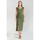 Vêtements Femme Robes Tige : Textileises Robe longue gana kaki Vert