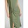 Vêtements Femme Robes Tige : Textileises Robe longue gana kaki Vert