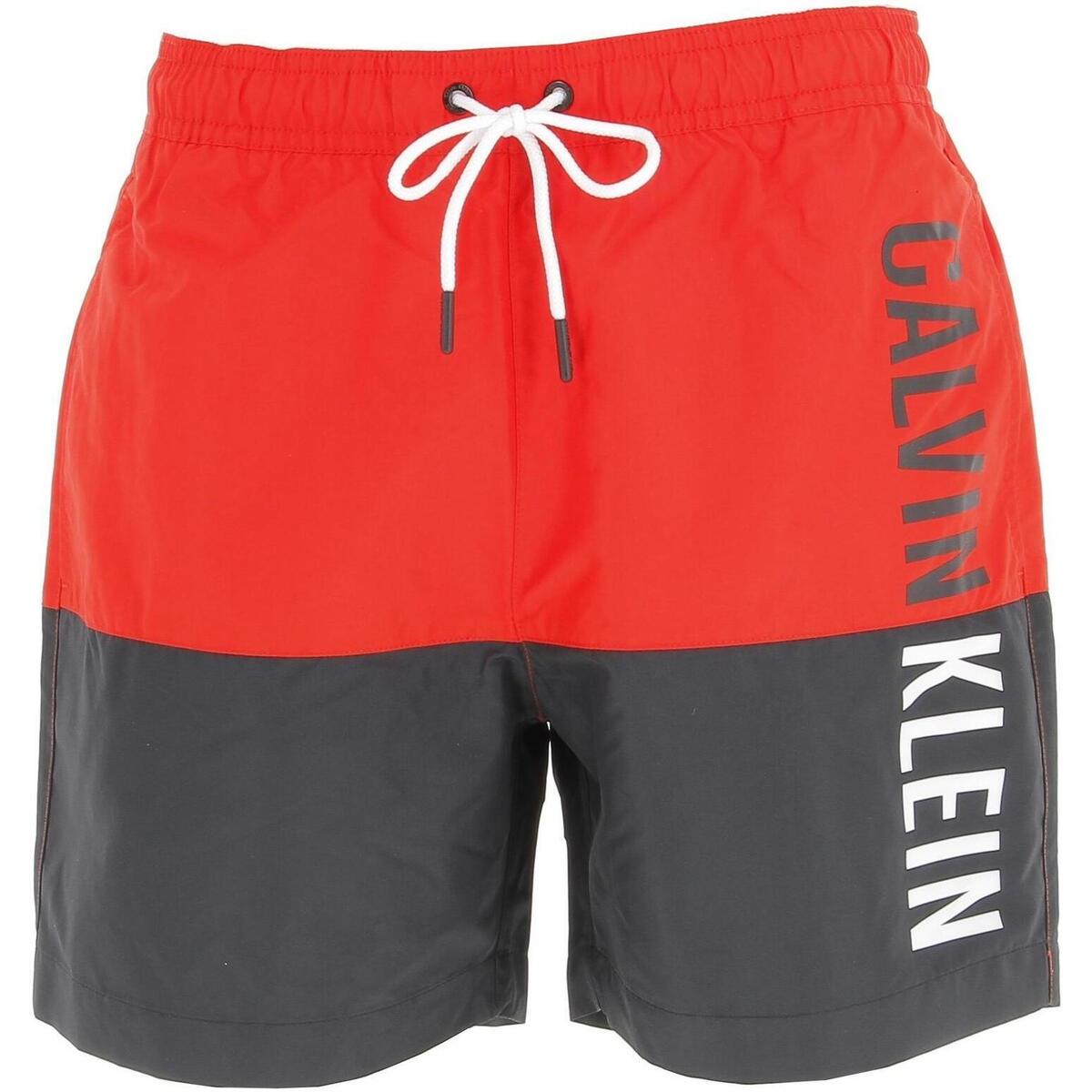 Vêtements Homme Maillots / Shorts de bain Calvin Klein Jeans Medium drawstring Rouge