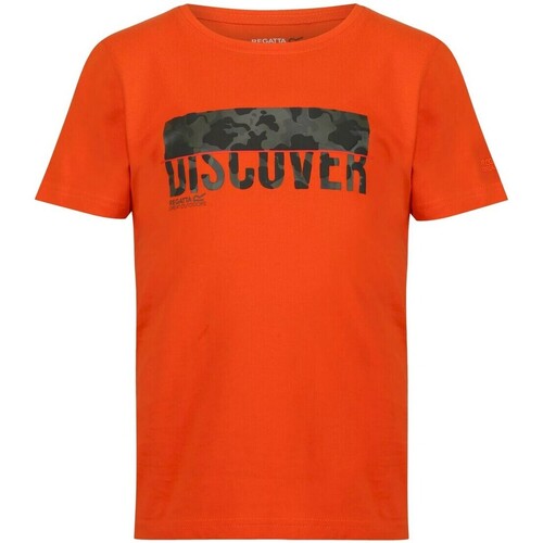 Vêtements Enfant T-shirts manches longues Regatta Bosley V Orange
