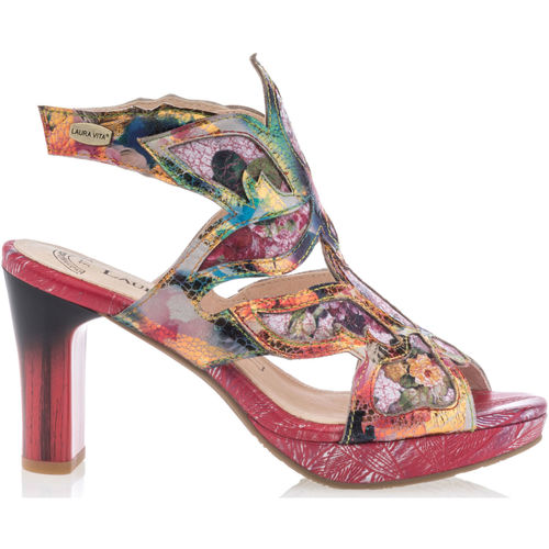 Laura Vita Sandales / nu-pieds Femme Rouge Rouge - Chaussures Sandale Femme  99,99 €
