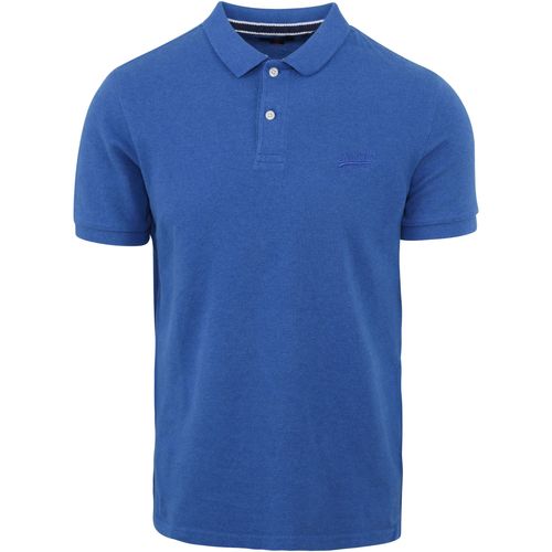 Vêtements Homme T-shirts graphic & Polos Superdry Polo Classique Bleu Moyen Bleu