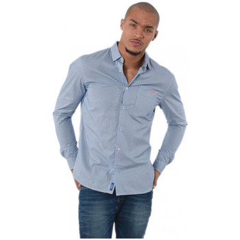 Vêtements Homme Chemises manches longues Kaporal Chemise Homme  Dovi Bleu Motifs Bleu