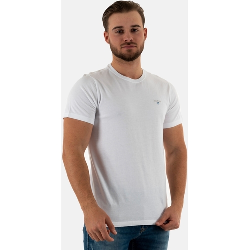Vêtements Homme T-shirt Essential Large Logo Barbour mts0670 Blanc
