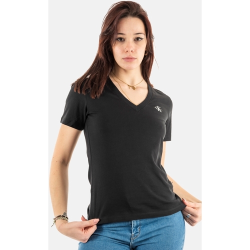 Vêtements Femme T-shirts manches courtes Calvin Klein Jeans j20j220303 Noir