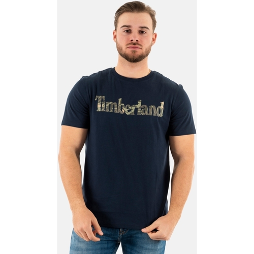 Vêtements Homme T-shirts manches courtes Timberland 0a68n1 Bleu