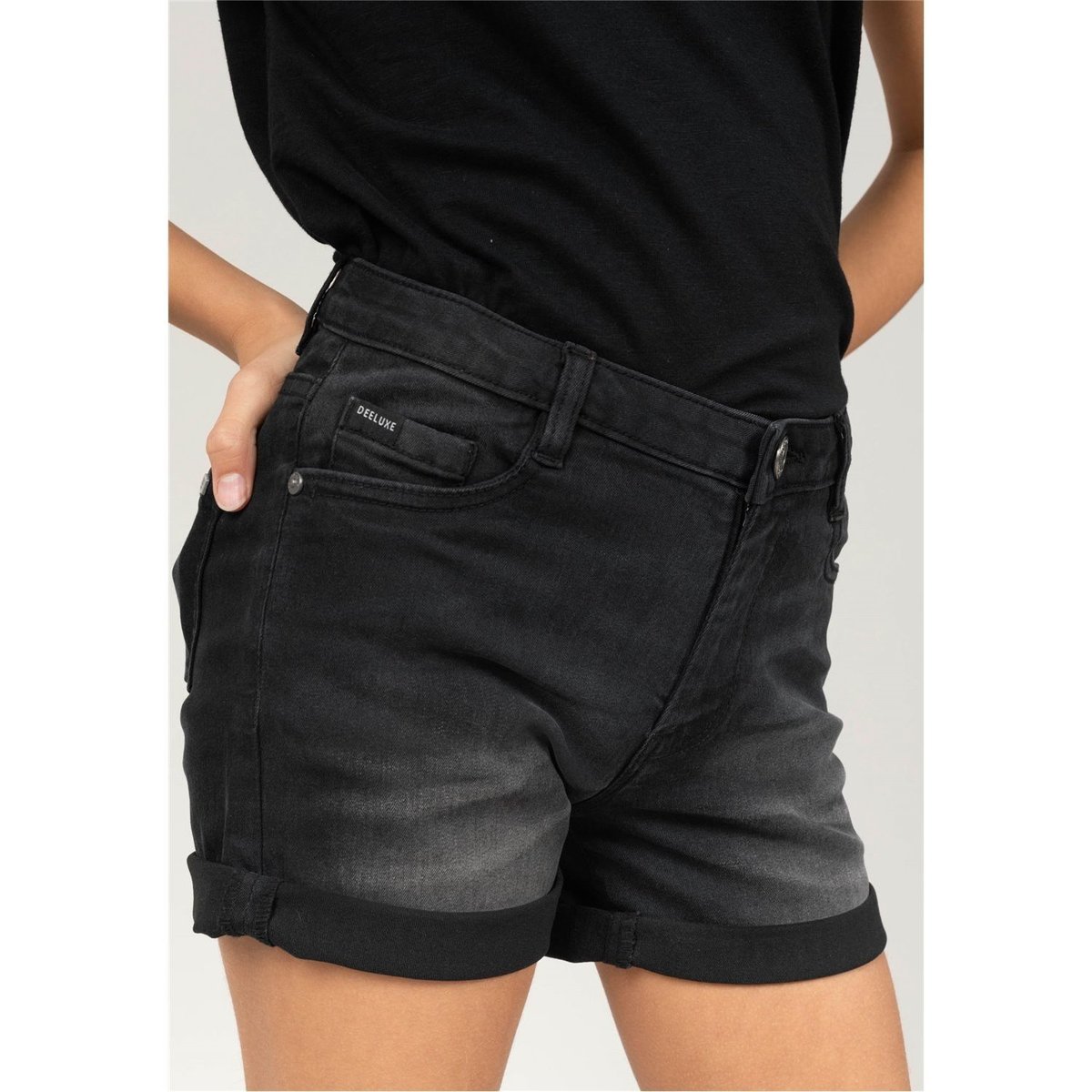 Vêtements Fille Quantidade 01 shorts com dois bolso Short CASSANDRE Noir