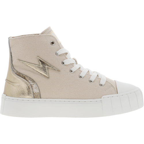Chaussures Homme Baskets mode Vanessa Wu Baskets montantes toile Beige