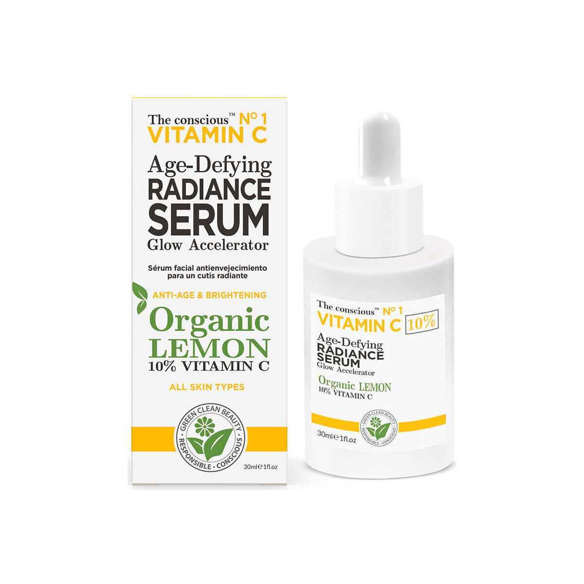 Beauté Hydratants & nourrissants The Conscious™ Vitamin C Age-defying Radiance Serum Organic Lemon 