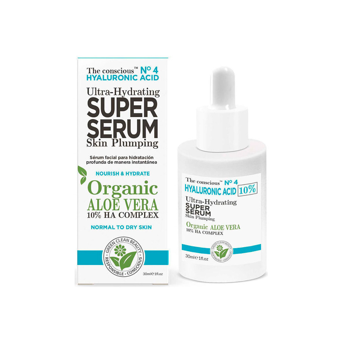 Beauté Hydratants & nourrissants The Conscious™ Hyaluronic Acid Ultra-hydrating Super Serum Organic Aloe Vera 