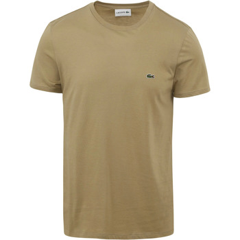 Vêtements Homme T-shirts & Polos Lacoste T-shirt Marron Marron