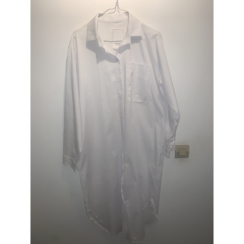 Vêtements Femme Chemises / Chemisiers Sans marque Robe chemise longue Blanc