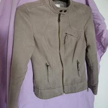 Vêtements Femme Vestes en cuir / synthétiques Camaieu veste Beige