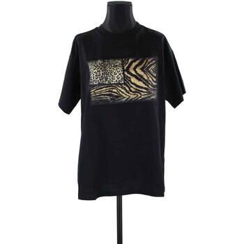 Vêtements Femme T-shirts manches courtes Roberto Cavalli Top en coton Noir