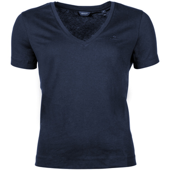 Vêtements Femme T-shirts manches courtes Gant Short-sleeved t-shirts Bleu