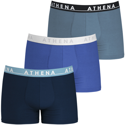 Sous-vêtements Homme Boxers Athena Boxer coton, lot de 3 Bleu