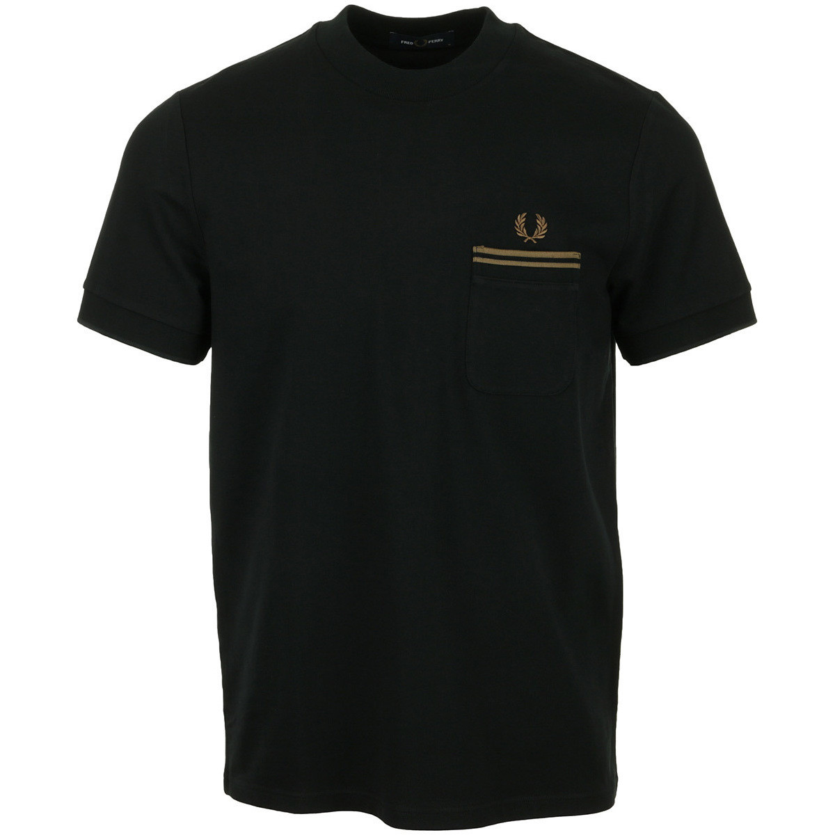 Vêtements Homme T-shirts manches courtes Fred Perry Loopback Jersey Pocket T-Shirt Noir