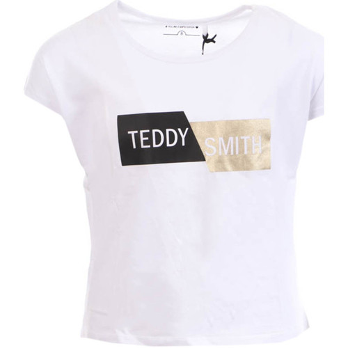 Vêtements Fille T-shirts manches courtes Teddy Smith 51006124D Blanc