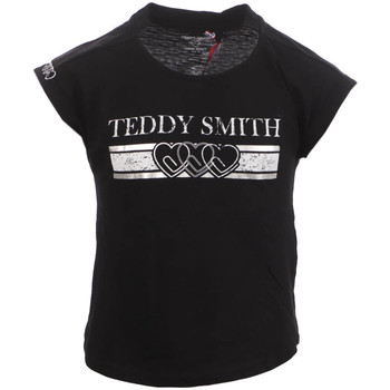 Vêtements Fille T-shirts manches courtes Teddy Smith 51005836D Noir