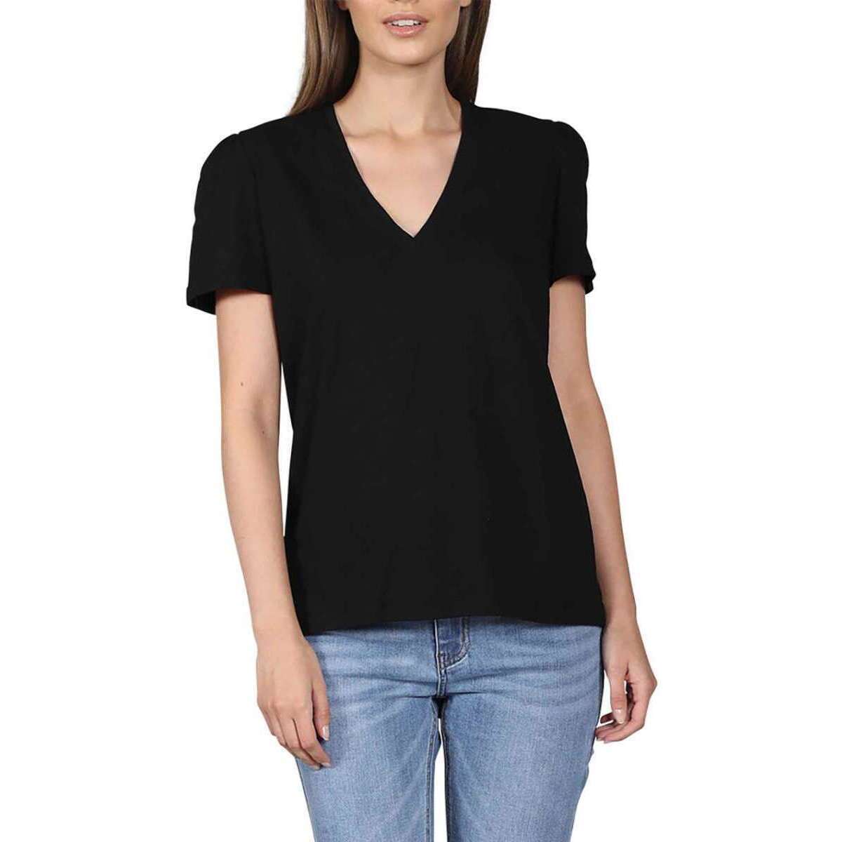 Vêtements Femme T-shirt met luipaardprint 133166VTPE23 Noir