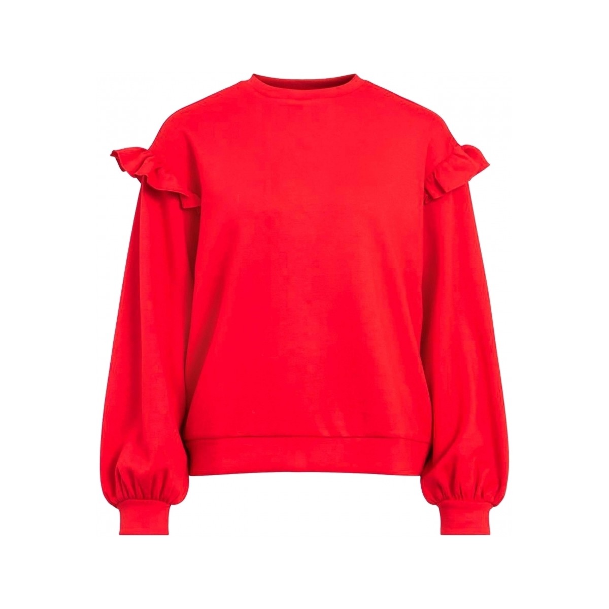 Vêtements Femme Sweats Vila Sweat Sif Flounce L/S - Pompeian Red Rouge