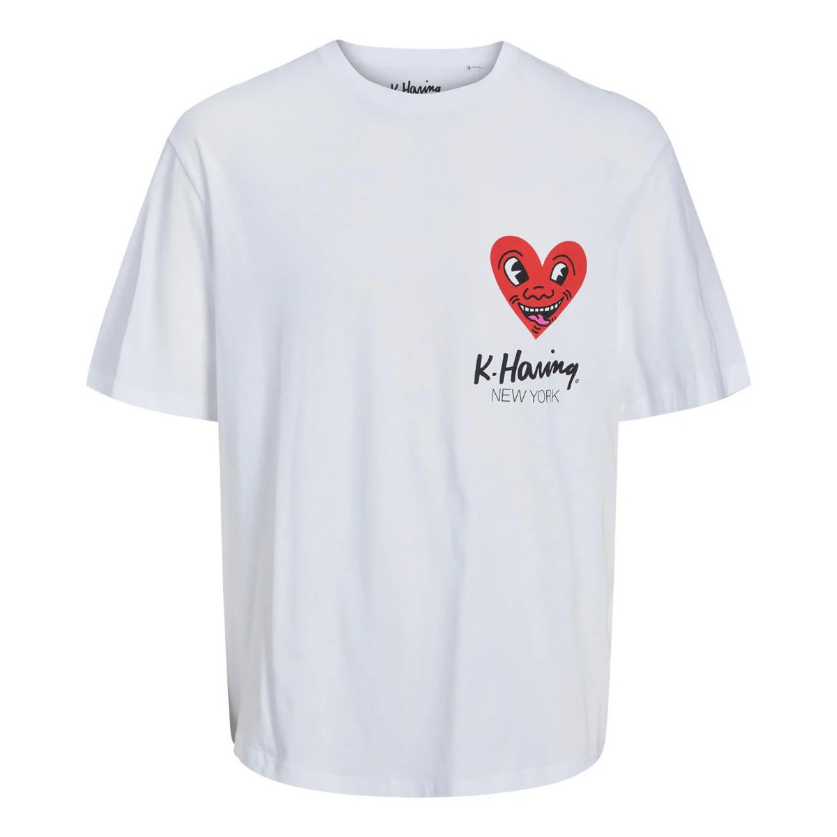 Vêtements Homme T-shirts manches courtes Jack & Jones 146745VTPE23 Blanc