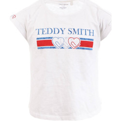 Vêtements Fille T-shirts manches courtes Teddy Smith 51005836D Blanc