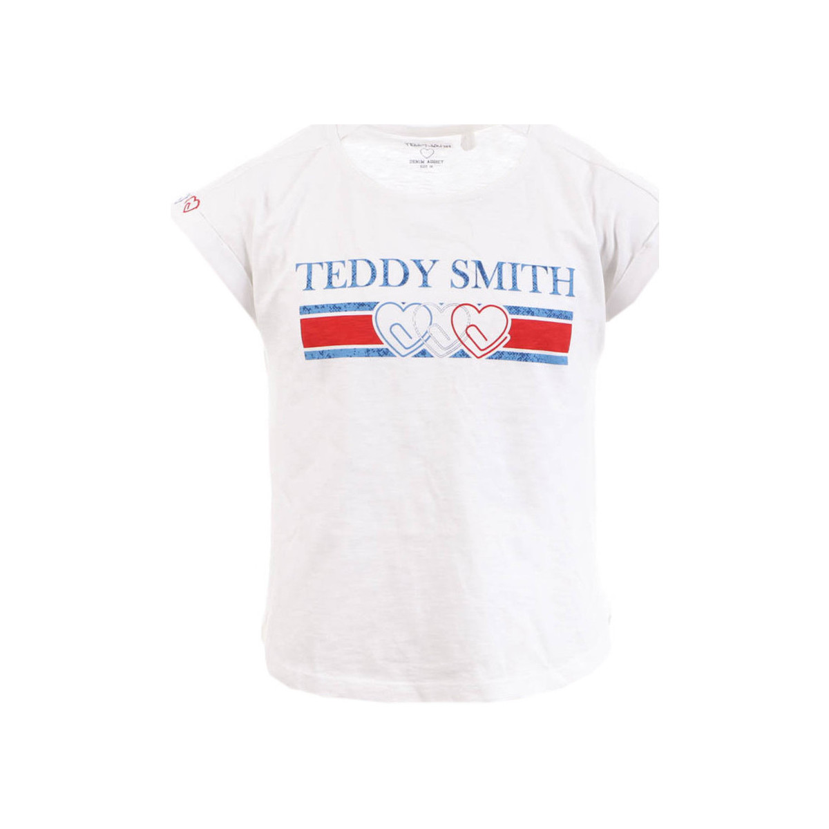 Vêtements Fille T-shirts & Polos Teddy Smith 51005836D Blanc