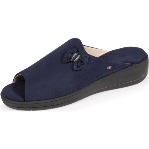 Chaussures Homme Chaussons Isotoner Chaussons Mules nœud Bleu