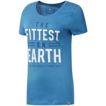 Vêtements Femme T-shirts & Polos Reebok Sport Crossfit Games Fittest On Earth Bleu