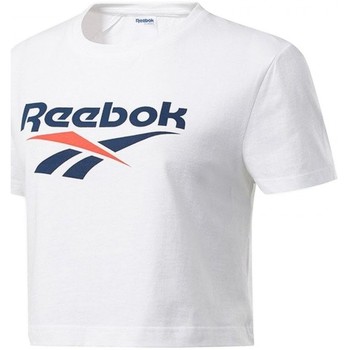 Vêtements Femme T-shirts & Reta Polos Reebok Sport Cl F Vector Crop Tee Blanc