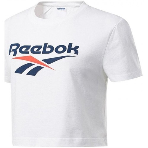 Vêtements Femme T-shirts & Polos Reebok Sport Cl F Vector Crop Tee Blanc