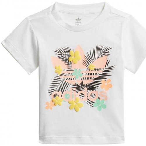 Vêtements Enfant T-shirts manches courtes AQ1233 adidas Originals Tee Blanc