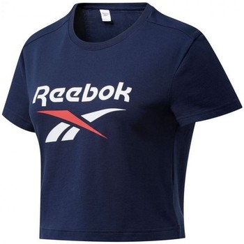 Vêtements Femme T-shirts & Polos Reebok Sport Cl F Big Logo Tee Bleu