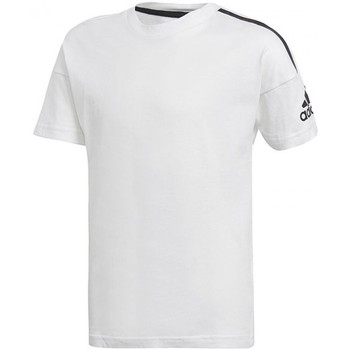Vêtements Garçon T-shirts manches courtes adidas eqt Originals Yb Zne Tee Blanc