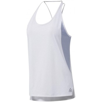 Vêtements Femme Débardeurs / T-shirts sans manche Reebok Sport adidas recycled-blend cotton T-shirt Grigio Blanc