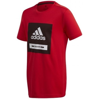 Vêdeerupt Garçon T-shirts manches courtes adidas Originals yeezy trench coat rack for women 2017 Rouge
