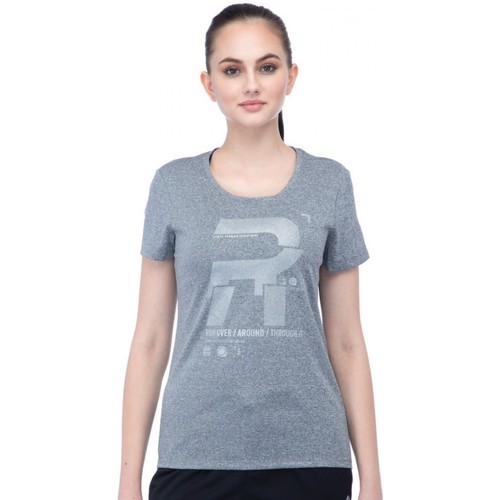 Vêtements Femme T-shirts & Polos Reebok fuerte Sport Reflective Graphic Gris
