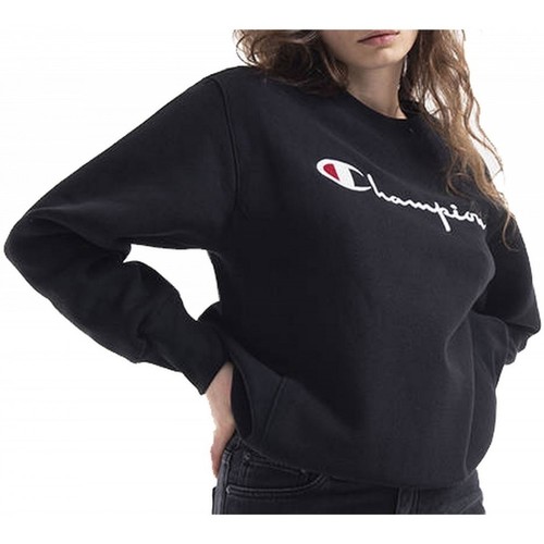 Vêtements Femme Sweats Champion Reverse Weave Script Logo Crewneck Sweatshirt Noir