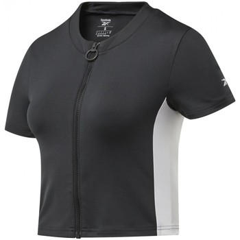 Vêtements Femme T-shirts & Polos Reebok Sport Reebok Grey Logo Noir