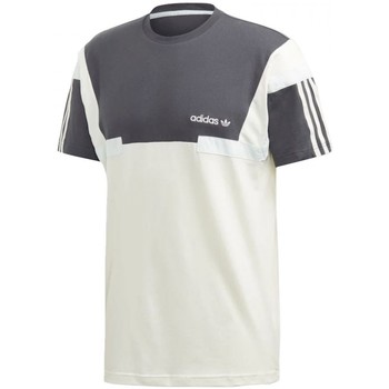 Vêtements Garçon T-shirts manches courtes adidas Originals Br 8 Tee Aop Blanc