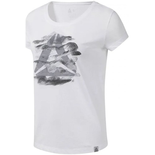 Vêtements Femme T-shirts & Polos Reebok Sport Graphic Series Camo Easy Tee Blanc