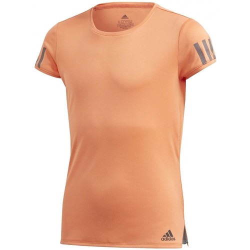 Vêtements Fille T-shirts manches courtes adidas Originals G Club Tee Orange